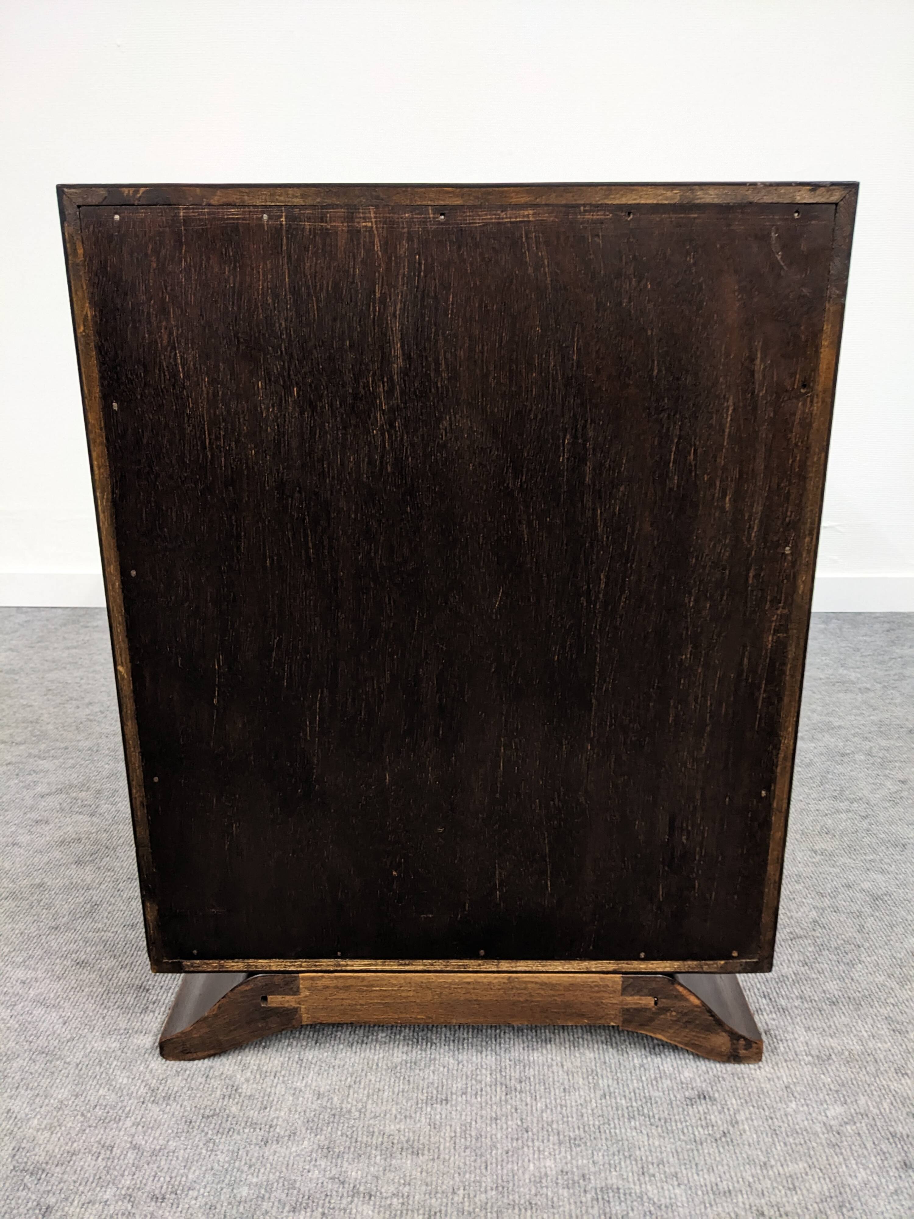 Pair of Art Deco rosewood bedside tables circa 1930