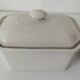 Trio de terrines Apilco porcelaine modèle perlé