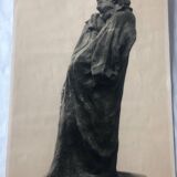 Photo gravée ancienne d’un buste de Balzac par Rodin