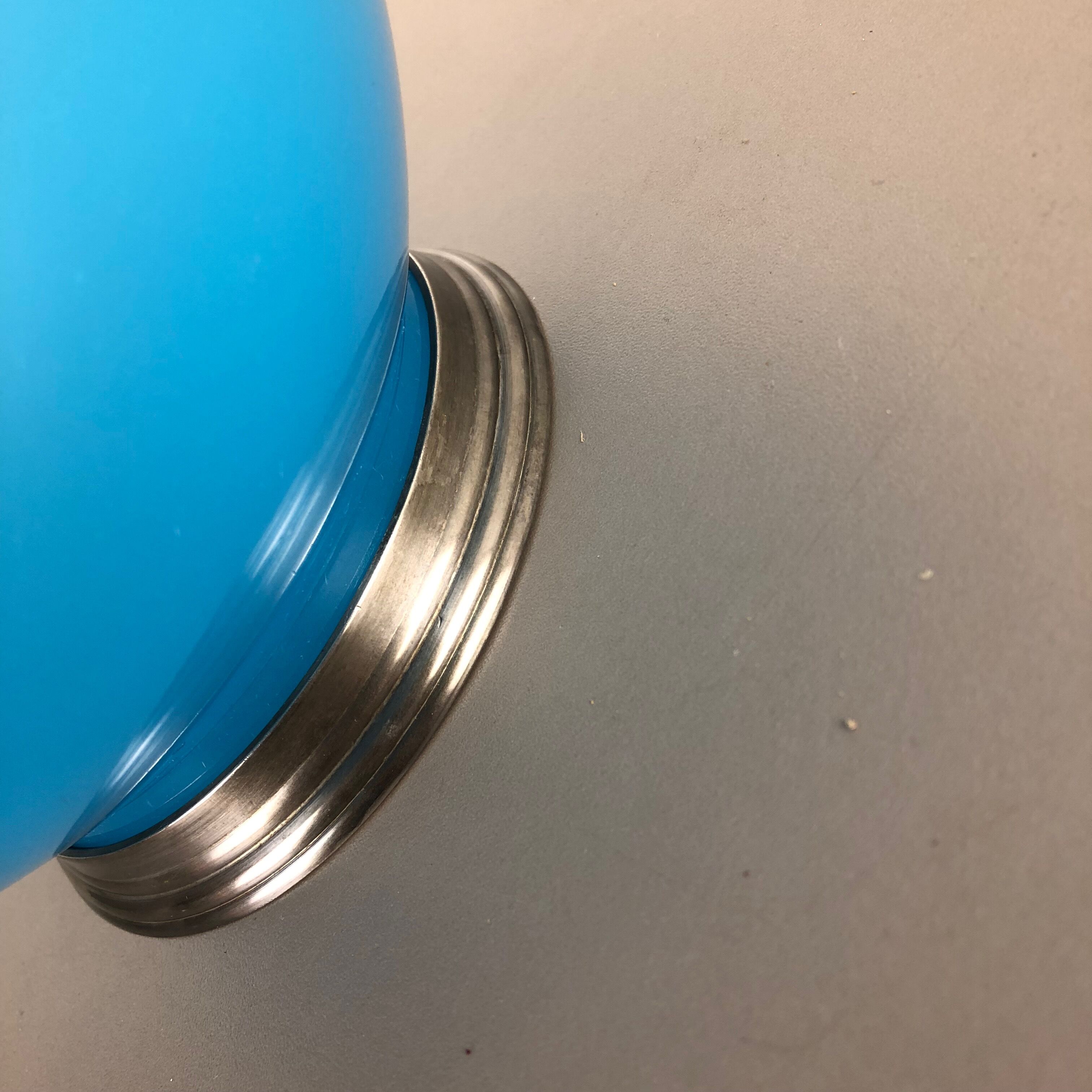 Opaline Murano glass table desk light made by Cenedese Vetri Italy, 1960s