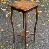 Sellette art nouveau en bois massif 76cm