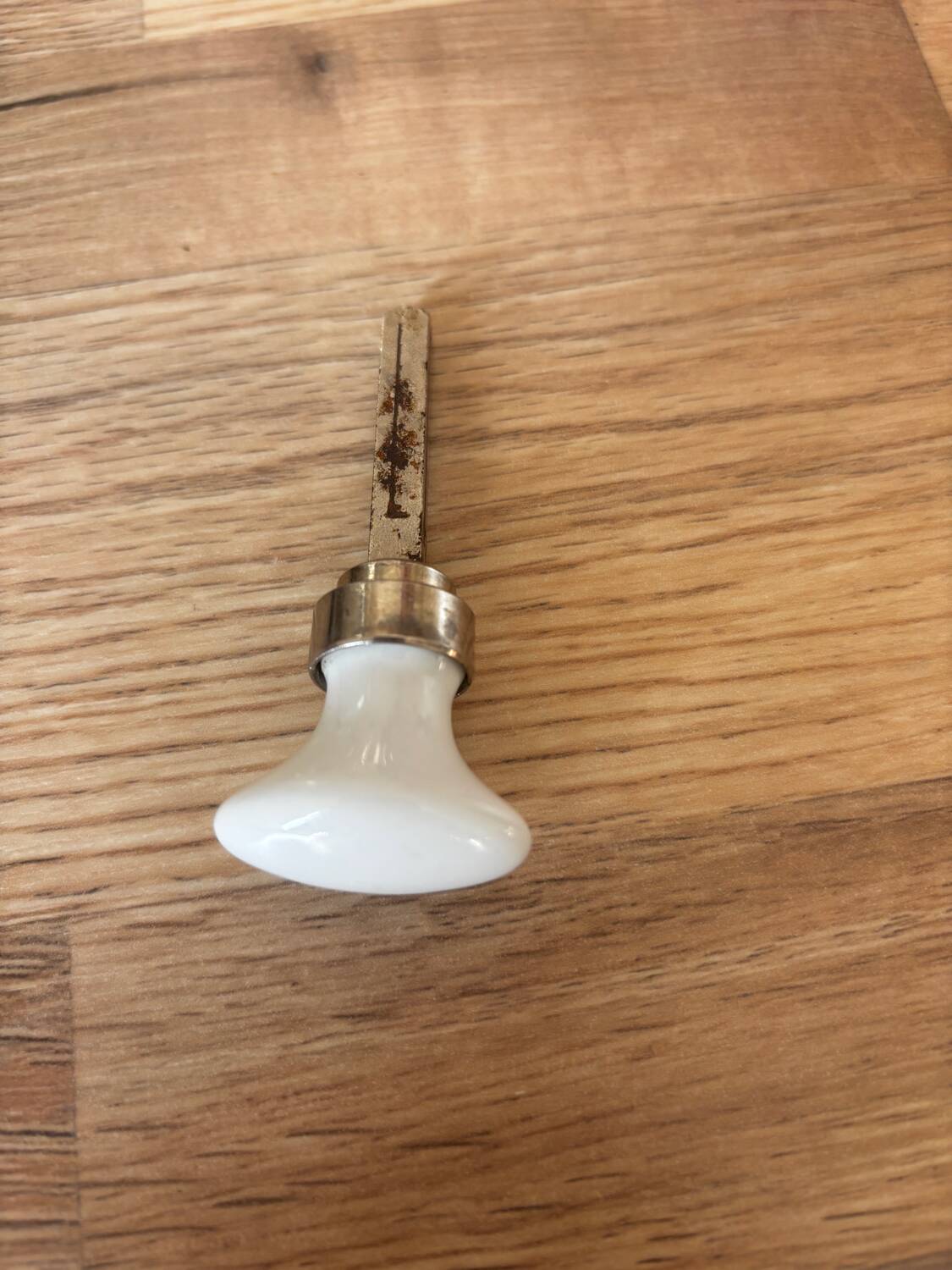 Antique porcelain bathroom toilet lock knob