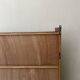 Large closed bookcase in wood and glass, Oscar Furniture design, 1950s