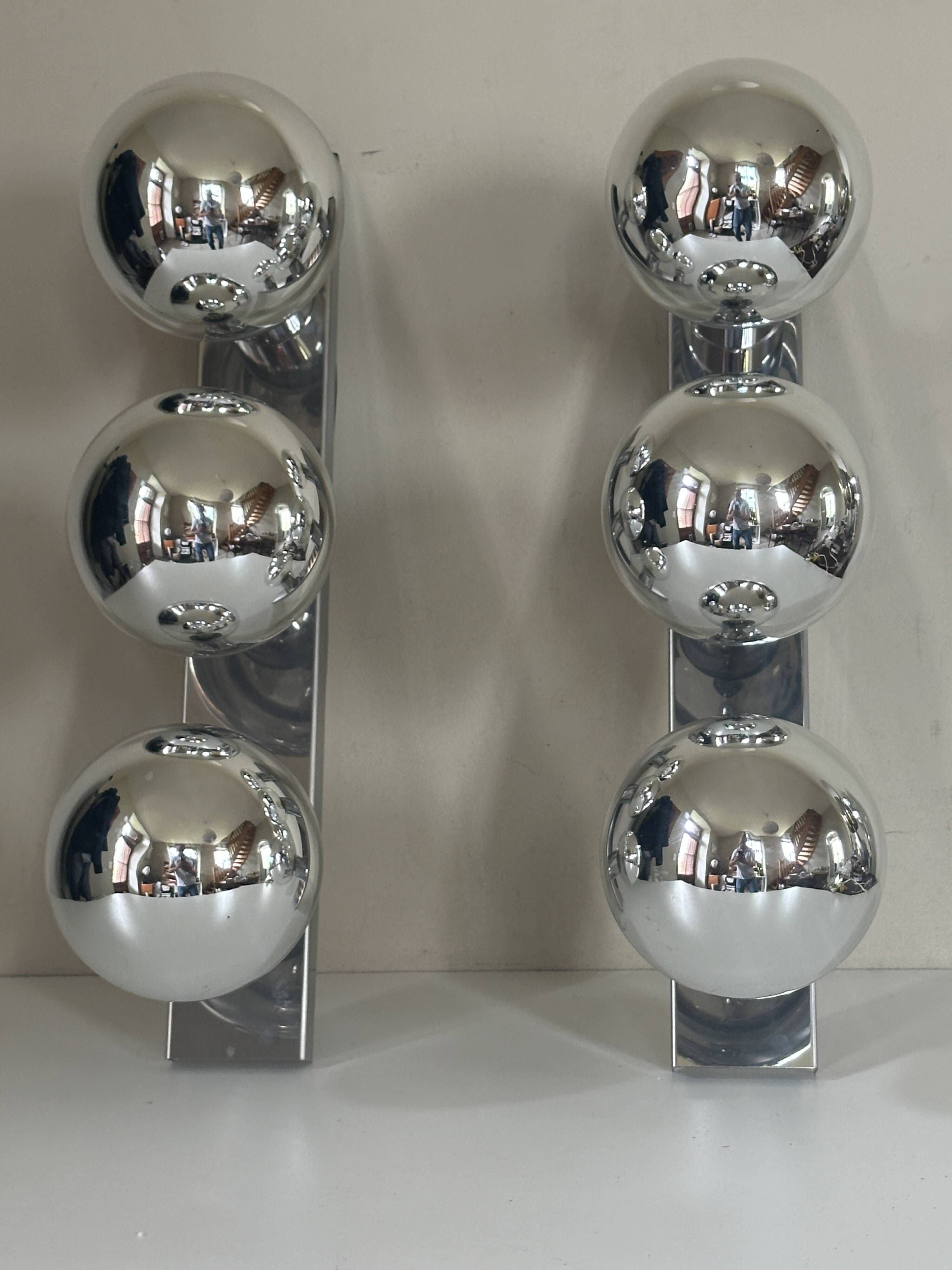 Pair of Motokko Ishii wall lights, vintage design, 70s
