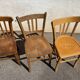 Set de 4 chaises bistrot dépareillées 