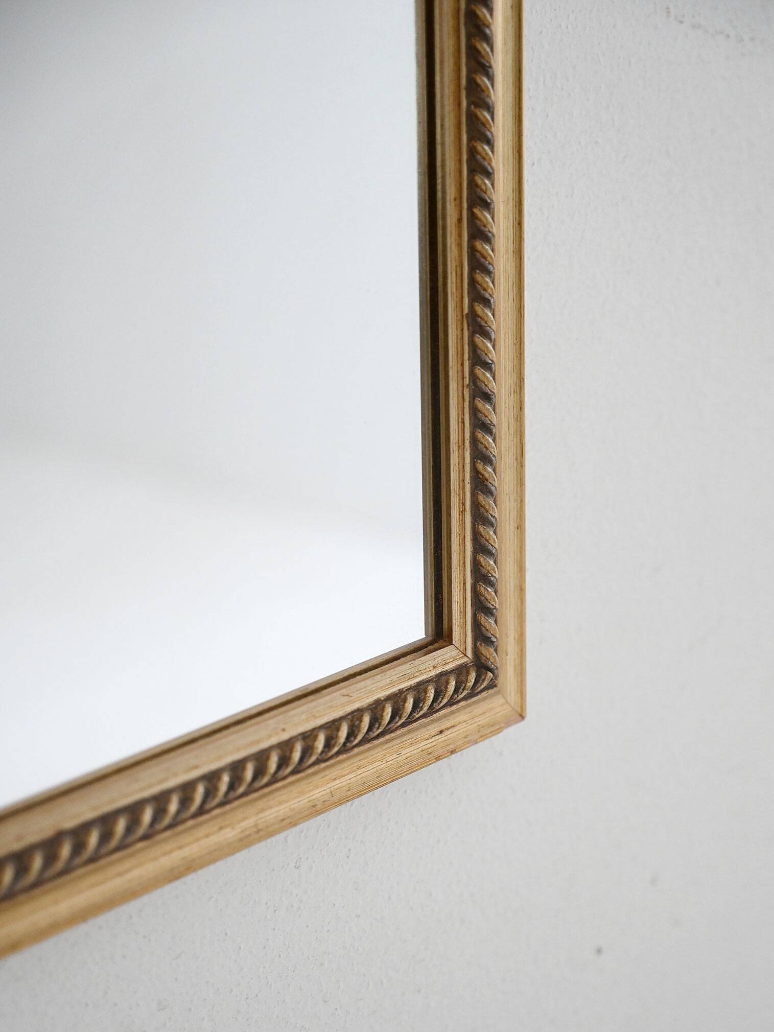 1970s Scandinavian gold lacquered mirror