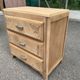 Petite commode art déco rénovée en chêne brut 1950