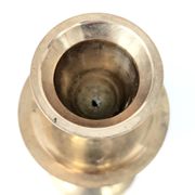 Set of 3 Vintage Twisted Brass Candle Holders, Midcentury