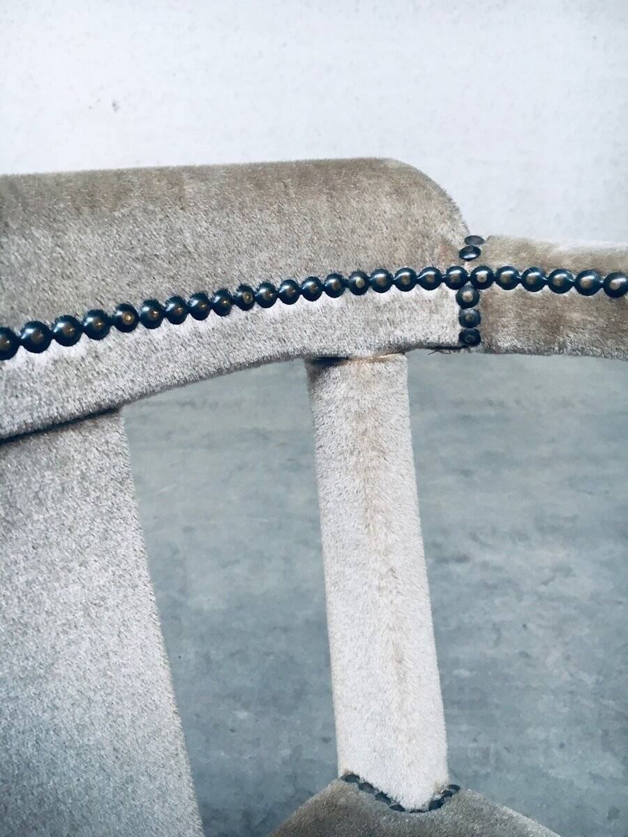 Boudoir Side Chair in Velvet, 1920s