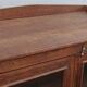 Old wooden glazed cabinet with four doors