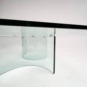 Modern Italian glass coffee table, 1970s