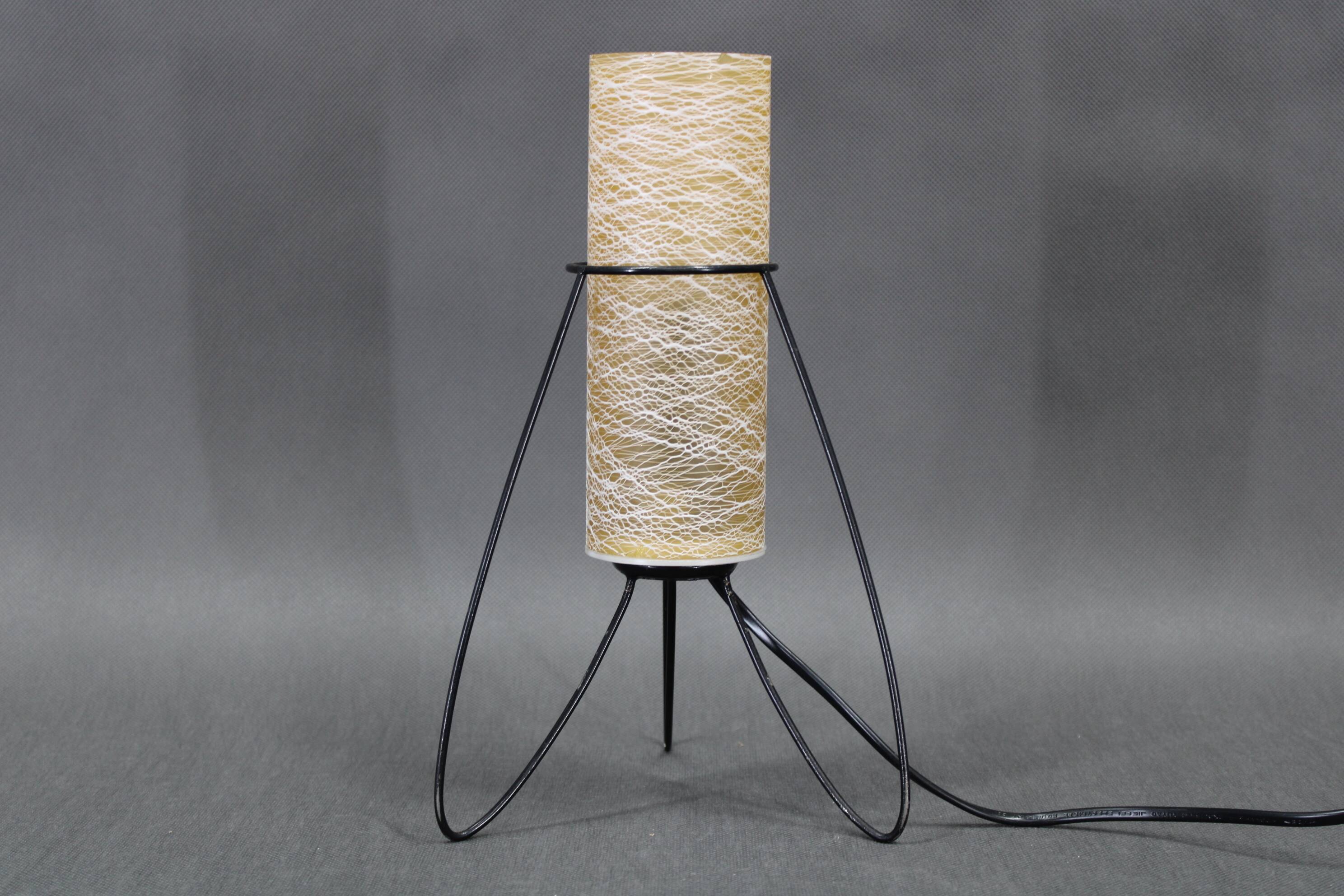 1960s Table Glass Lamp by Pokrok Zilina, Czechoslovakia