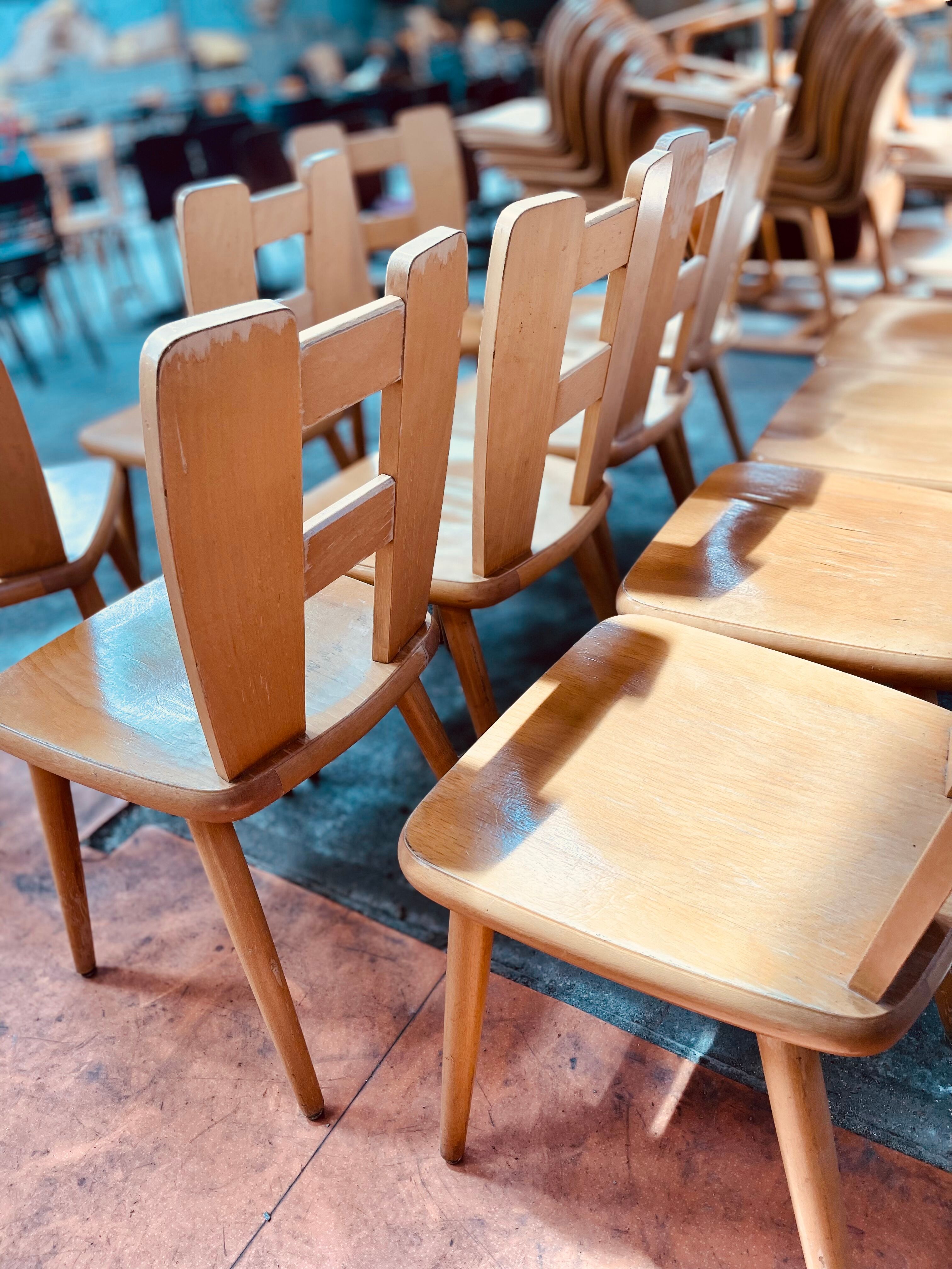 Vintage Scandinavian bistro chair