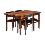 Danish Palisander Dining Set by Henry Rosengren Hansen