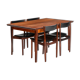 Danish Palisander Dining Set by Henry Rosengren Hansen