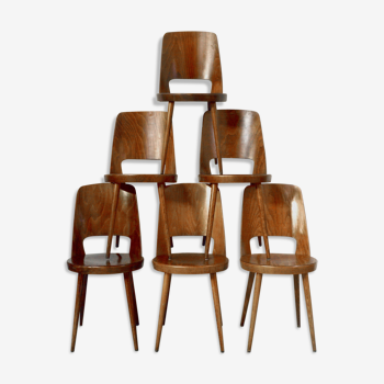 Série de 6 chaises Baumann Mondor