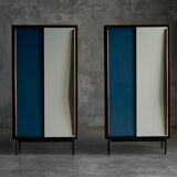 Modernist wardrobes by Willy Van Der Meeren for Tubax, Belgium, 1950s