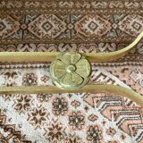 Vintage coffee table in marble and gold-tone metal