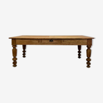 Oak table of the Parliament of Brittany at the end of the 19th century