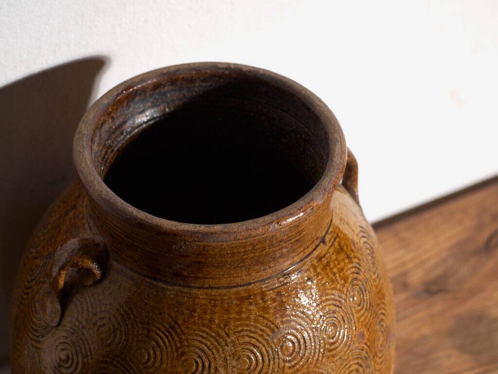 Ancient Chinese glazed stoneware vase – China, circa 1900