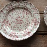 4 English plates