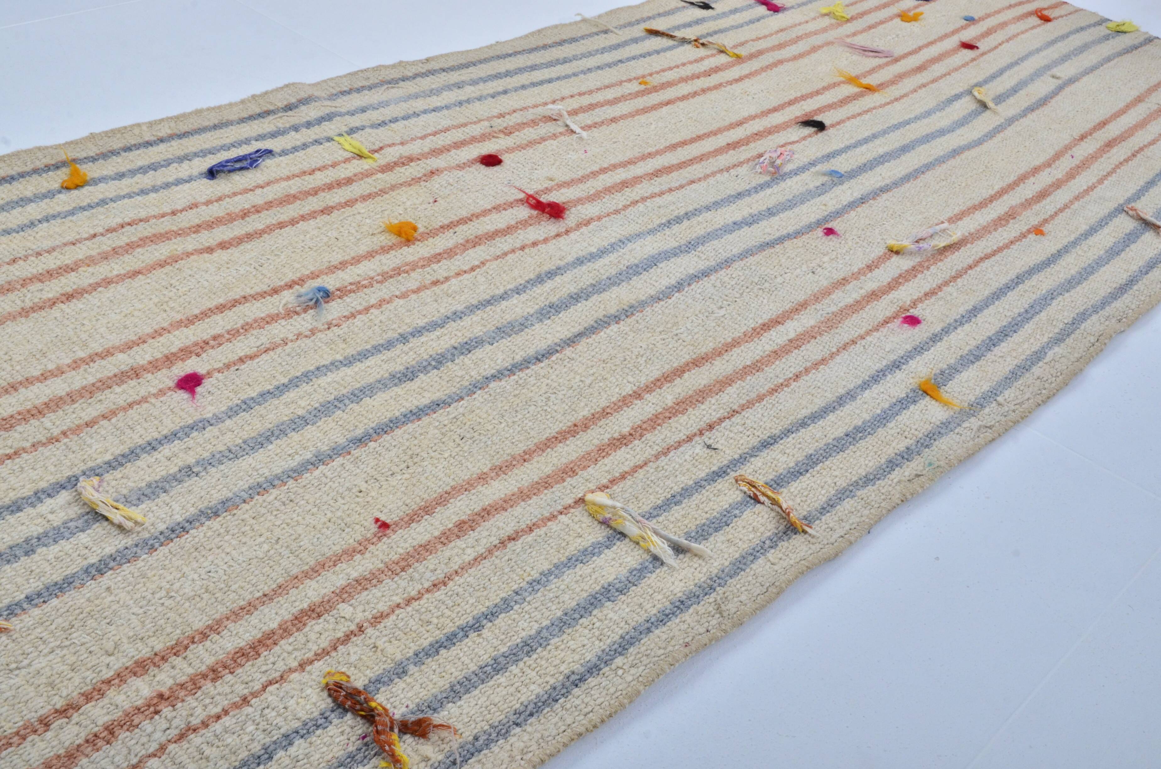 Vintage Turkish Colourful Kilim Rug sku 3378