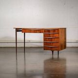 Large desk in walnut burl