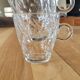 2 thick glass mugs