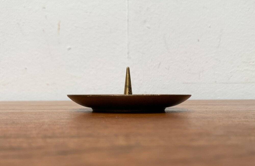 Mid-Century Brutalist Bronze Candleholder, 1960s