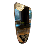 1960s asymmetrical mirror 35x78cm