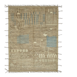 Handwoven Turkish Rustic 279 cm x 375 cm Brown Wool Carpet