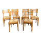 Suite de 6 chaises style Pierre Cruège