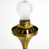 1960s table or floor lamp with a large glass ball from Sölken Leuchten