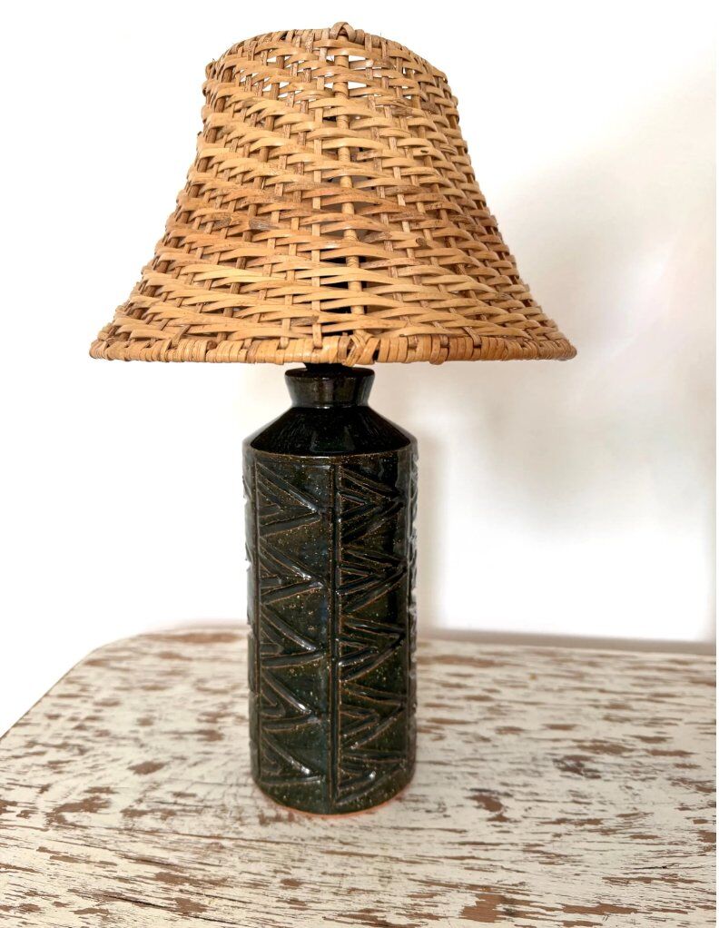 Lampe de table en grès, Elpe AB suédois des années 1960, ensemble de 2