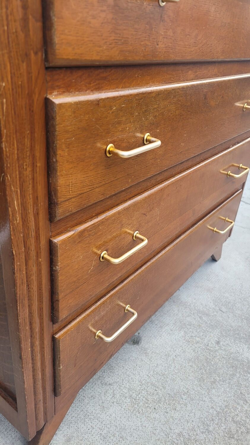 Vintage chest of drawers 1950 feet compass 4 drawers