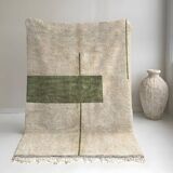 Tapis vert marocain en laine 150cmx250cm