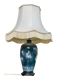 Large ceramic lamp Louis Drimmer France hand-painted 1980
