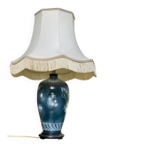 Large ceramic lamp Louis Drimmer France hand-painted 1980