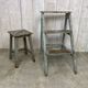 Stool and workshop step ladder set
