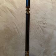 Brass and metal floor lamp