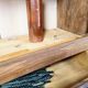 Walnut and fir bookcase - Renovated