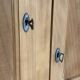 Asymmetrical Wardrobe in Raw Wood