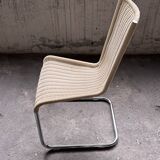 Set of 6 Tecta WK 724 Cantilever Chairs in Metal and Cream Wicker – 1980s