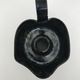 Black "hand- bougeoir with iridescents signed Fazio in Vallauris, circa 1950-1960