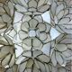 Mother-of-pearl and brass flower pendant – Germany circa 1970