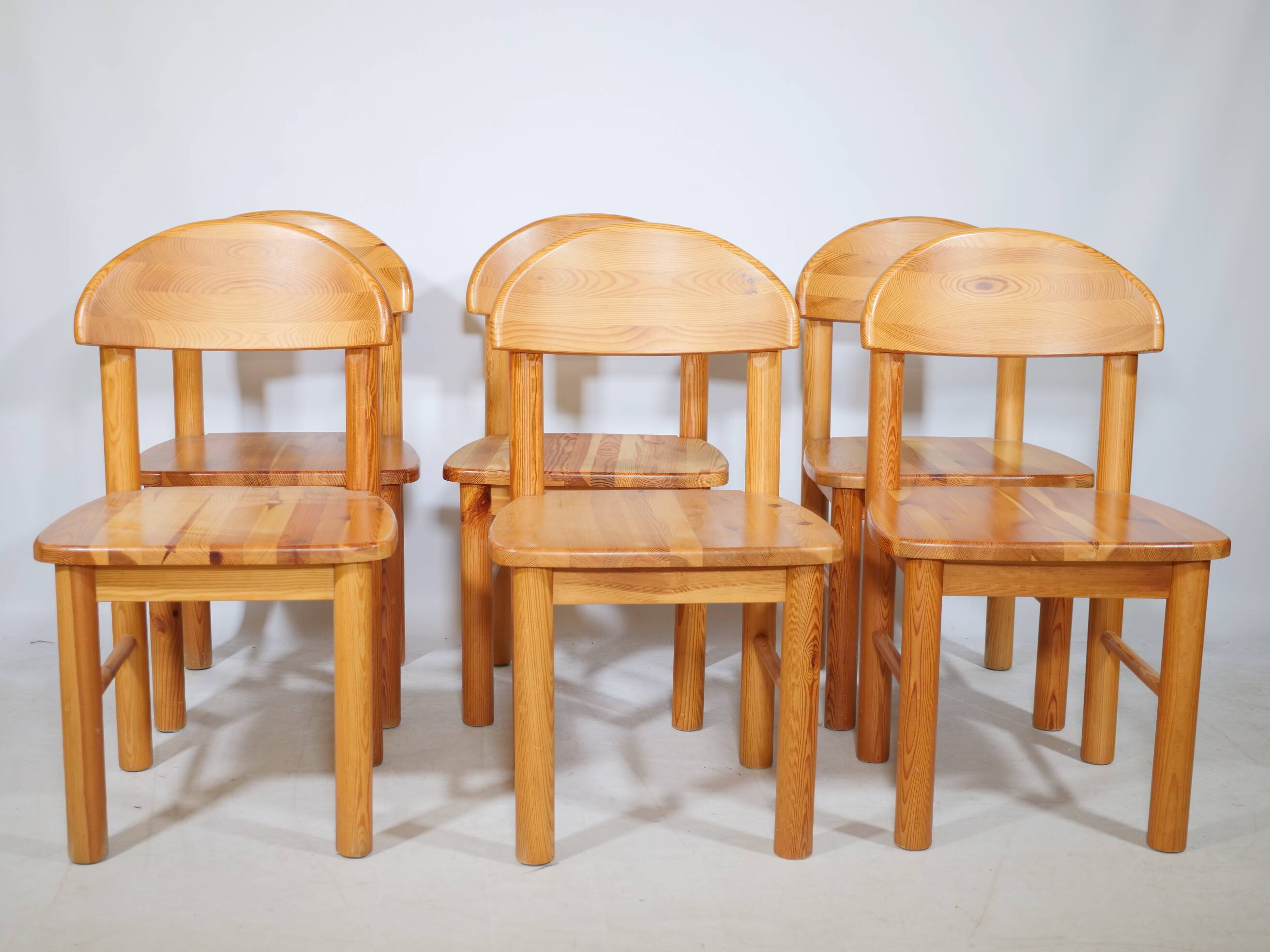 Rainer Daumiller Dining Chairs Pine Wood 1970s
