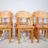 Rainer Daumiller Dining Chairs Pine Wood 1970s