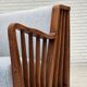 1950s, Scandinavian 2-seater sofa, reupholstered, upholstery wool, oak.
