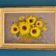 Tableau bouquet de tournesols