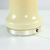 Lampe de table unique en verre opalin beige par Ivan Jakes, Tchécoslovaquie années 1960